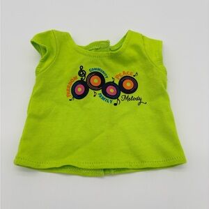 American Girl Melody Music Green Tee Shirt Top Store Promo Release